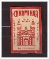 Zápalková nálepka-Charminar-chrám