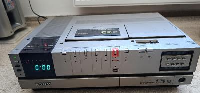 Vintage videorekordér Betamax Sony C5, příslušenství,čti popis