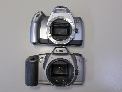 Canon EOS 300V a 3000N částečně funkční a na díly