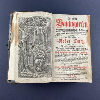 Vzácné vydání Praha 1708 Friderico Mibes- Grosser Baumgarten