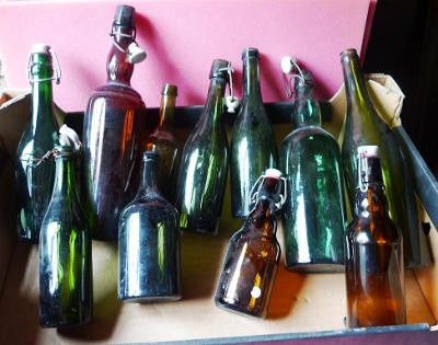 Stará pivní láhev - pivovar - flaška - Konvolut