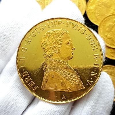 Ferdinand I. Dobrotivý, vzácný zlatý 4 Dukát 1847 A - unikátní stav! 