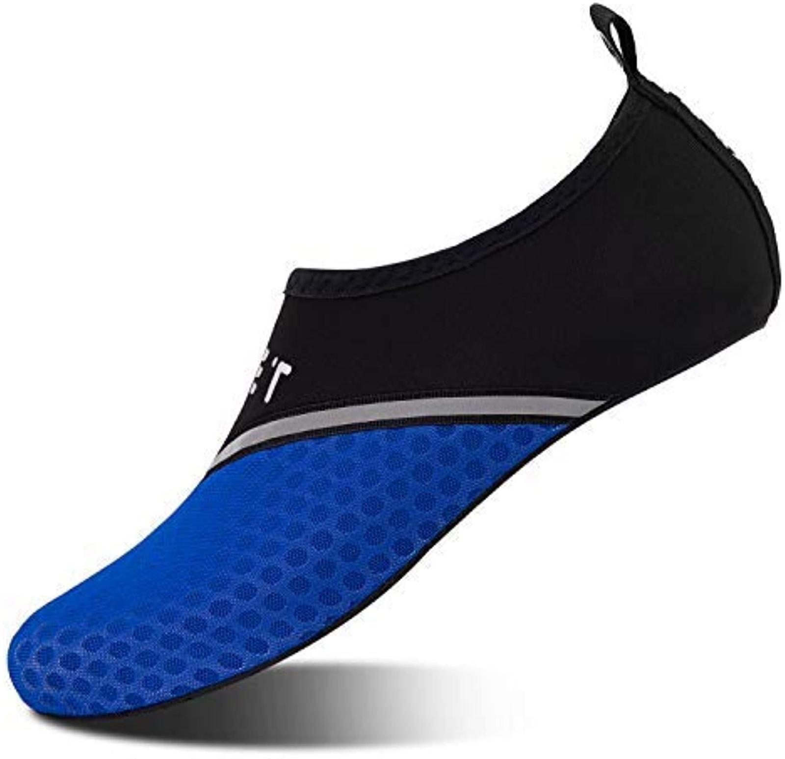 IceUnicorn unisex topánky do vody modročierne 46/47 plavecké surfovacie - Oblečenie, obuv a doplnky