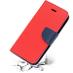 Červené flipové polohovacie puzdro obal Fancy pre Samsung Galaxy A14 - undefined