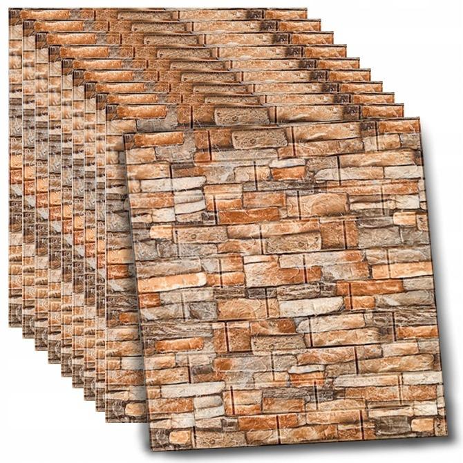 Samolepiace panely 3D tehlové tapety - 10 kusov (5,4 m2) panel2 #4 sád - Nábytok