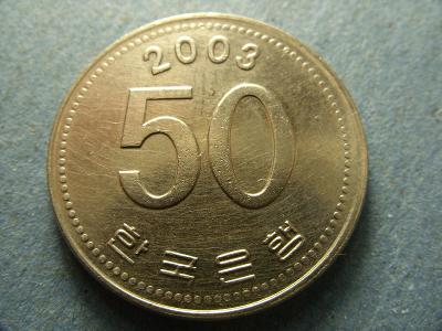 JIŽNÍ KOREA - 50 WON z roku 2003
