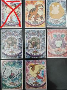 Originál Pokémon Topps karty z roku 2000