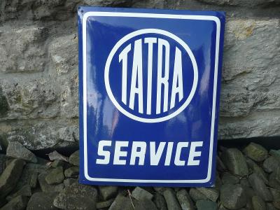 Tatra plechová cedule reklamní