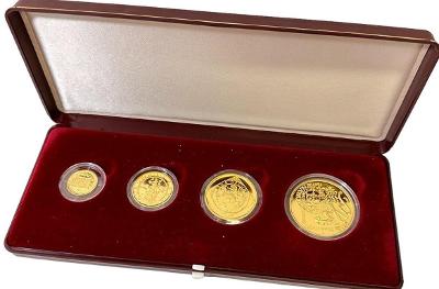 Sada zlatých mincí Koruna Česká 1997 Proof