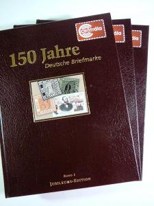 2328 Literatura 150 let poštovní známky 3 svazková luxusní monografie 