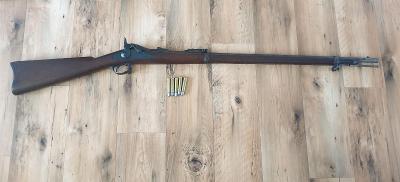 Historická puška Springfield Trapdoor cal.45-70 CF Nádherný pův. stav