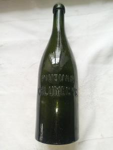 Historická pivní lahev 1L - PIVOVAR CHLUMEC N/C. NEPRODEJNÝ MAJETEK
