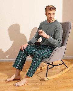 Lapasa pánské bavlněné pyžamo dlouhé americký styl S