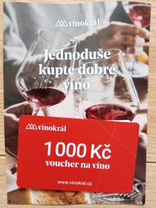 Voucher víno 1000 Kč