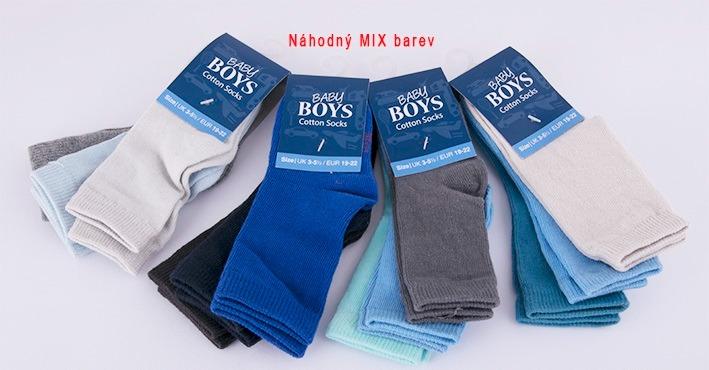 Detské ponožky - tri páry 23 - 26 - mix farieb. - Oblečenie pre deti