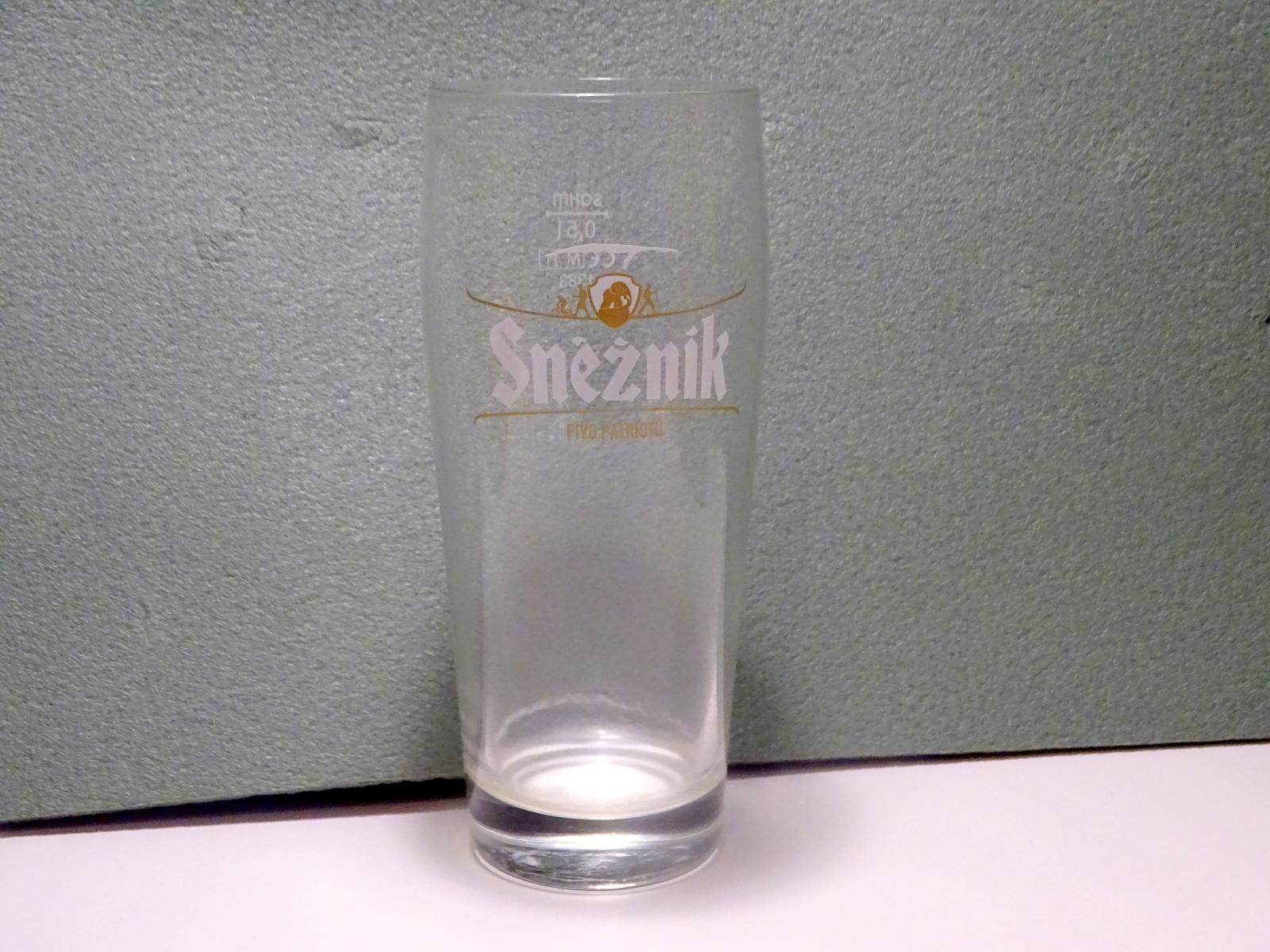 Pivné sklo-Snežník-Pardubický pivovar-0,5 - Nápojový priemysel