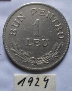 Rumunsko 1 leu1924