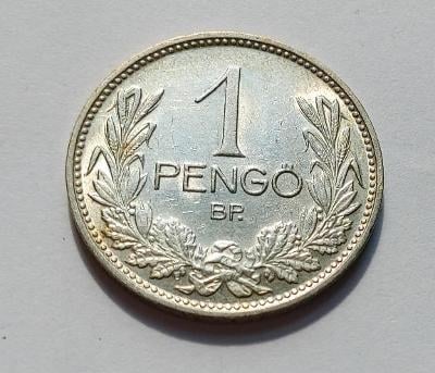 Maďarsko - 1 Pengo 1939. Ag. - (č.657)