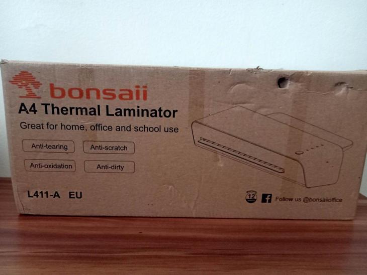 Bonsai A4 thermal laminator - Podnikání a průmysl
