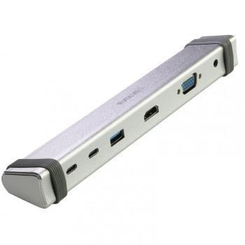 Dokovací stanice Evolveo USB-C MultiPort 1, 10Gbs kovová
