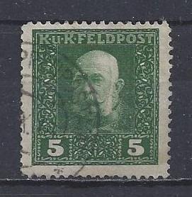 Rakousko-Uherská polní pošta - císař František Josef I. - 5 h
