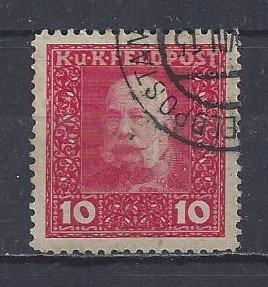 Rakousko-Uherská polní pošta - císař František Josef I. - 10 h červená