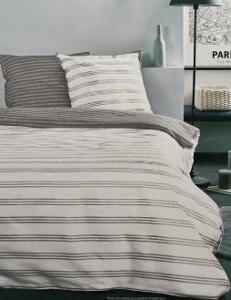 Today 2-dielne Saténové posteľné obliečky 140 x 200, 70 x 90 cm šedá/biela