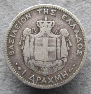 Řecko 1 drachma 1873  