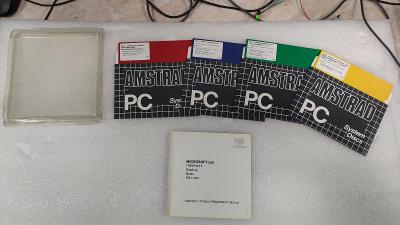 Original systémové diskety pro Amstrad PC-1512 s krabičkou rok 1987