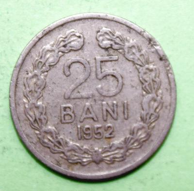 Rumunsko 25 bani, 1952 (t1/10)