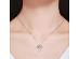 Strieborný náhrdelník S925 Anjel so zlatým srdcom Olivie - Šperky