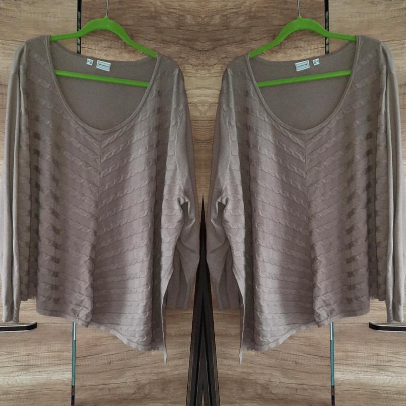 Krásny sveter asymetria 56/58/xxxl - Dámske oblečenie