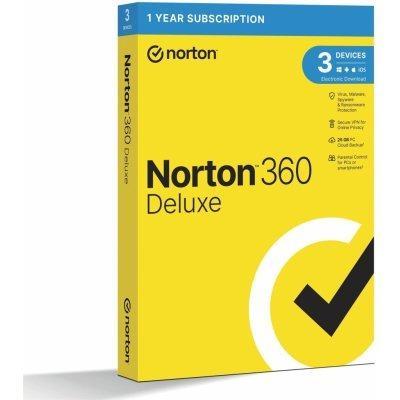 Norton 360 DELUXE (3 zariadenia / 12 mesiacov) + Faktúra