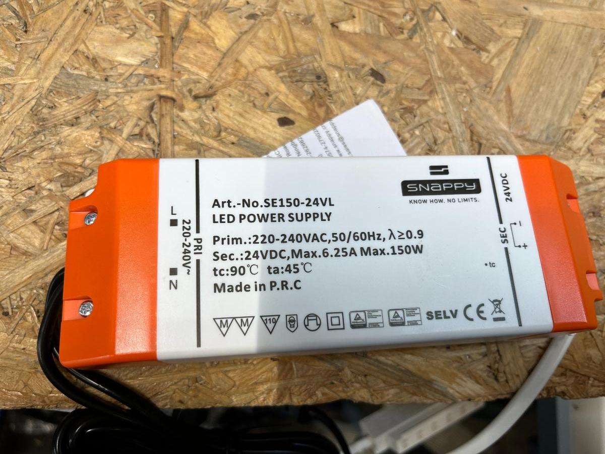LED spínaný zdroj 24V 150W max 6,25A - Elektro