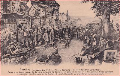 Vojáci (armáda) * důstojník, historie válek, Bazeilles 1870 * A148