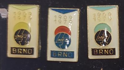 P212 Odznak MEZ Brno 1909-1979  -  3ks