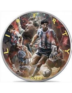 DIEGO ARMANDO MARADONA "Legends of Football" 1 Oz 1$ USA 2022 100 kusů