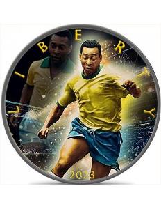 PELE Pelè "Legends of Football" 1 Oz 1$ USA 2023 100 kusů