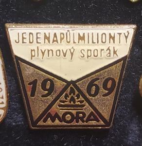 P212 Odznak Mora 1969 - 1500000-tý plynový sporák