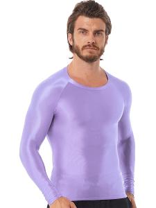Pánské i dámské saténové triko - vysoce kvalitní - fialové