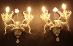 Párové nástenné lampy Murano - Starožitnosti