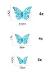 Krásny lesklý motýle 12 ks lepiaci - undefined