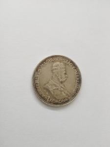 1 koruna stříbrná  1896 Franz Joseph K. B. 