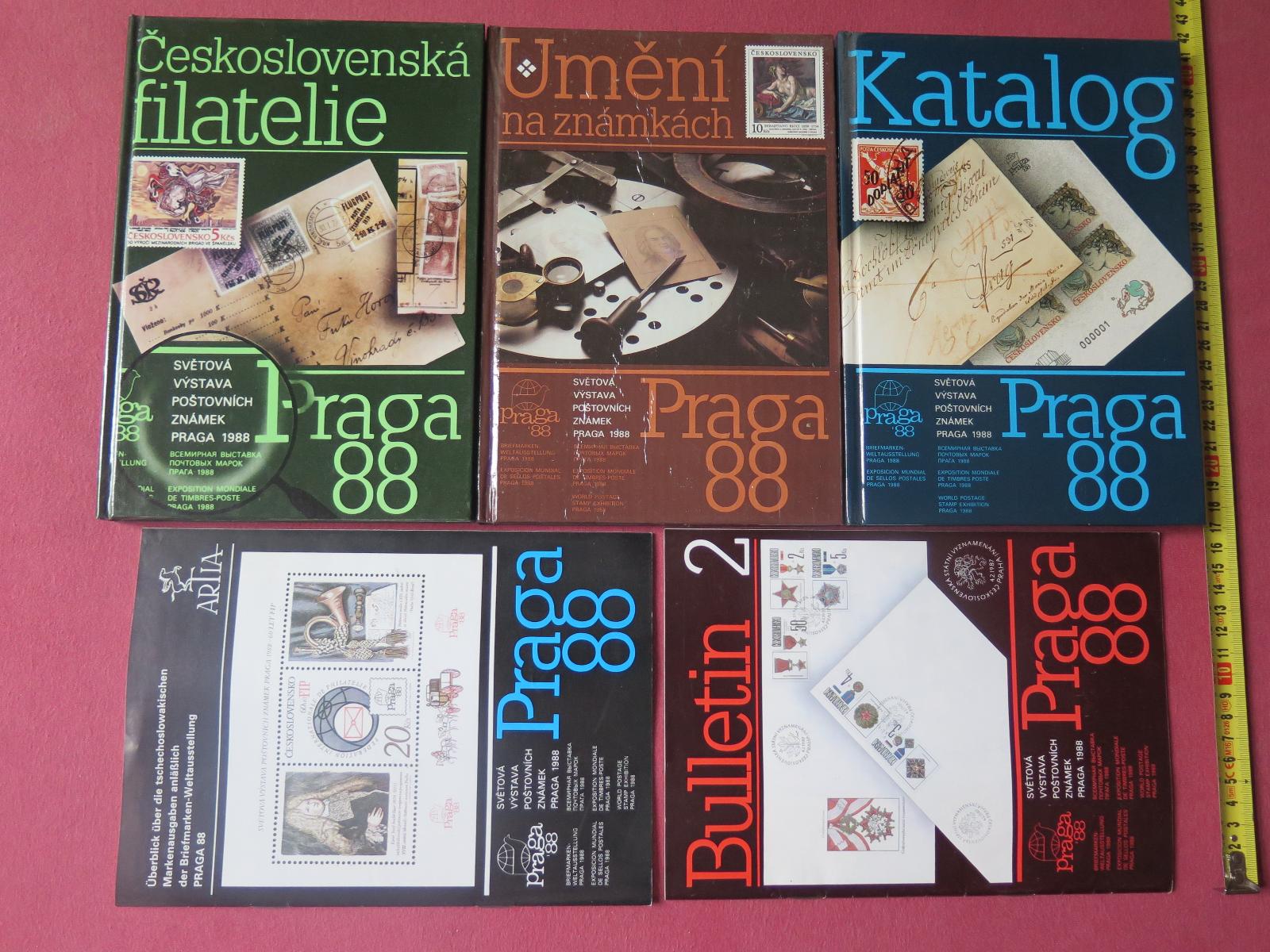 PRAGA 88 - 5 ks - Umenie na známkach , Katalóg výstavy, Filatelia - Zberateľstvo