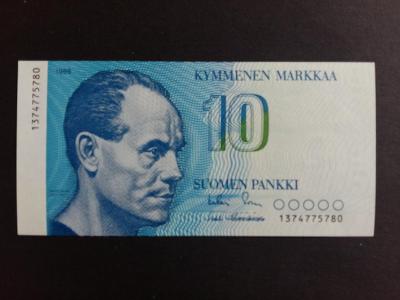 FINSKO/SUOMI - 10 Markkaa - 1986 - P. 113 - NOVÁ/UNC