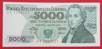 Polsko 5.000 zl 1988