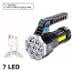 Vysoko výkonné dobíjacie LED svietidlo 7LED kempingový materiál ABS - Turistika a cestovanie