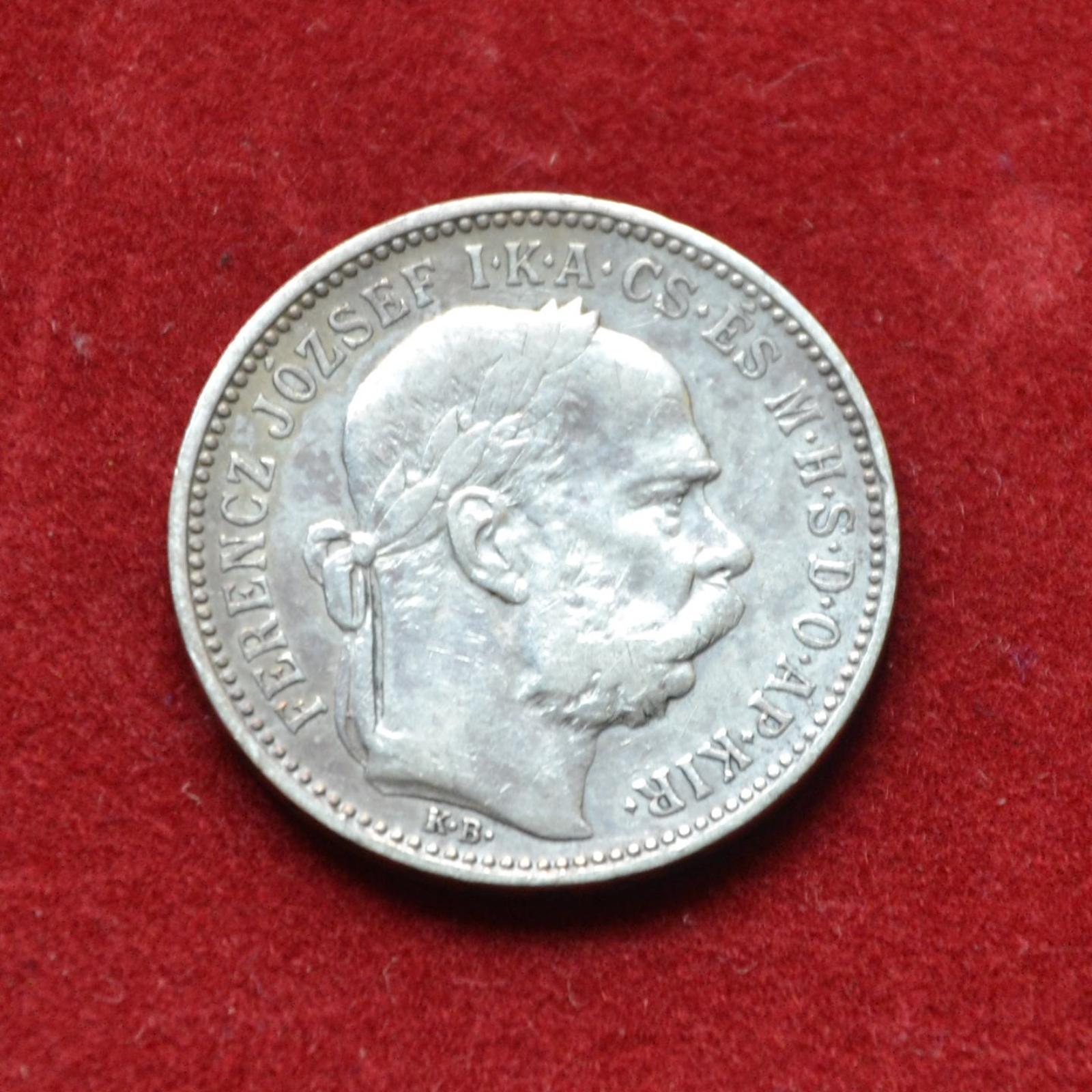 strieborná minca, 1 Korona F. Jozef 1894 - Numizmatika