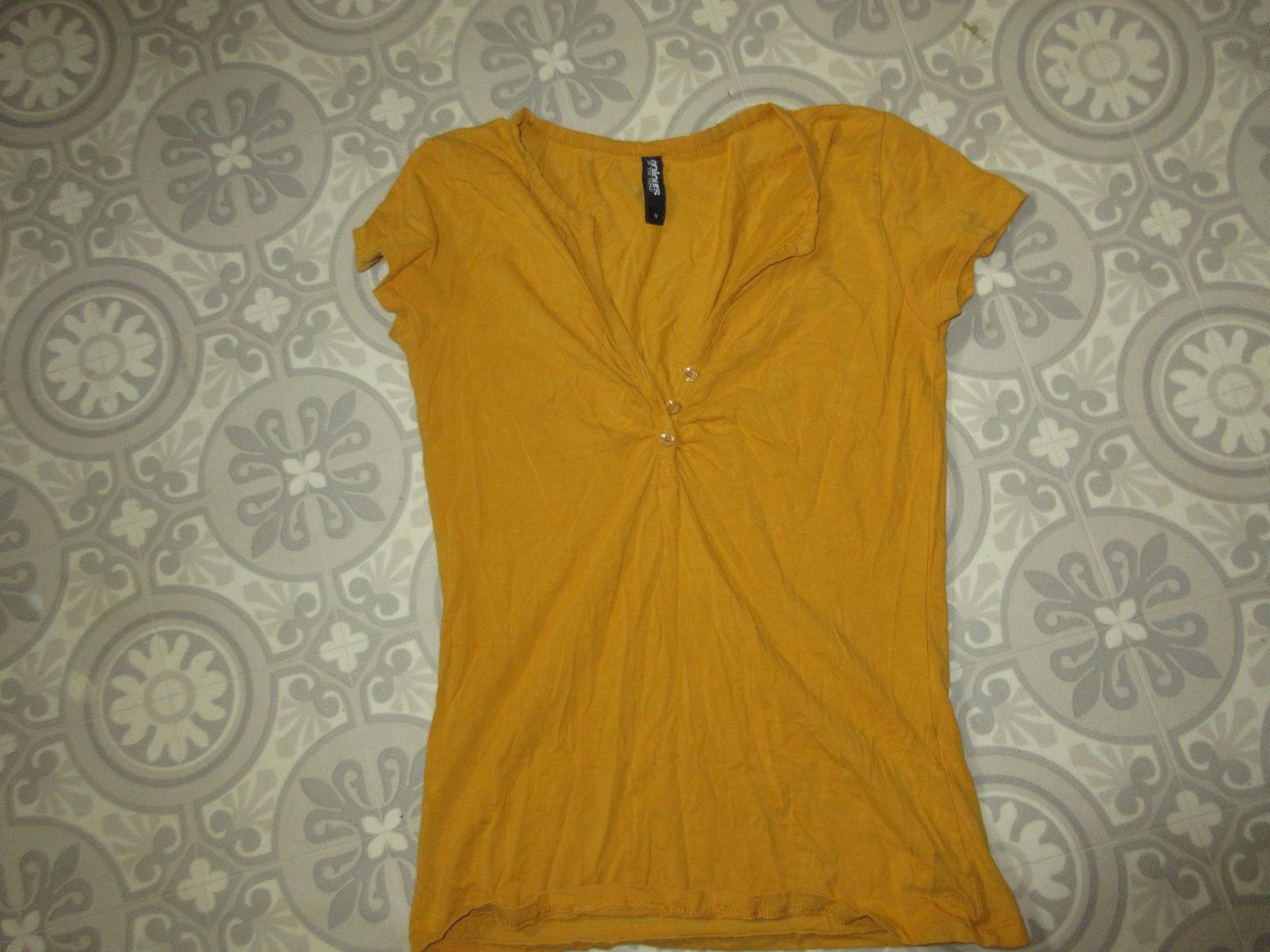 tričko dámske béžové M/L - Dámske oblečenie