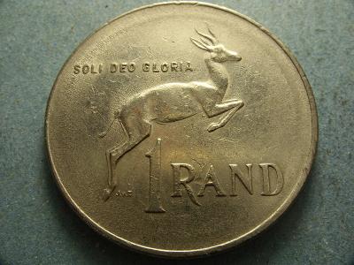Jihoafrická republika - 1 RAND z roku 1977 - VELKÁ MINCI  (31 mm)